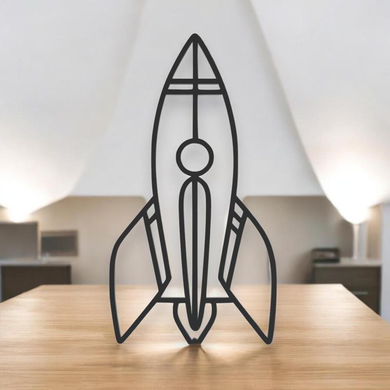 Rocket Line Art - Desktop Line Art