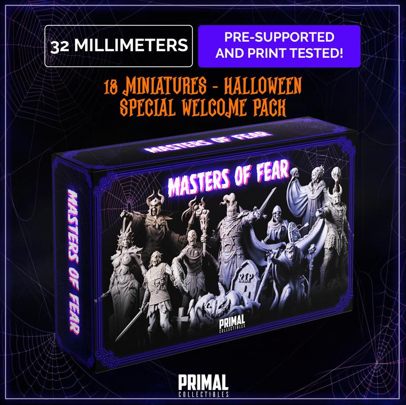 18 miniatures - Halloween welcome pack - MASTERS OF FEAR - Premium Package