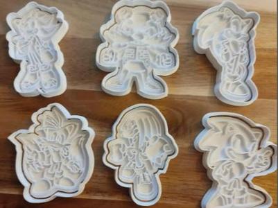 Sonic Cookie Cutters