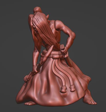 Dark Elf Rogue Mini - FDM Friendly