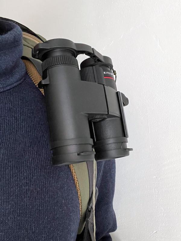 Binoculars (Kite Lynx HD+ 8×30) adapter for capture clip