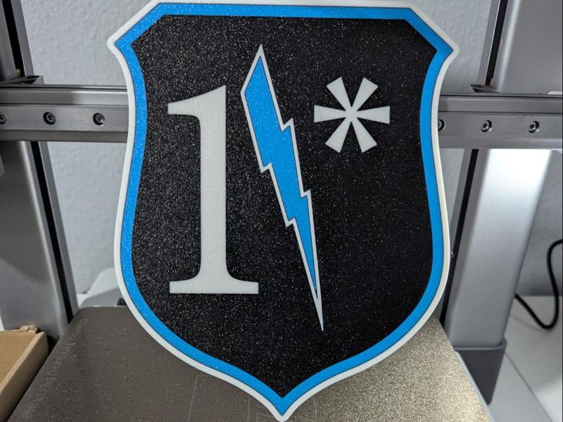 One Asterisk Sign Police Sign & hanger attachment