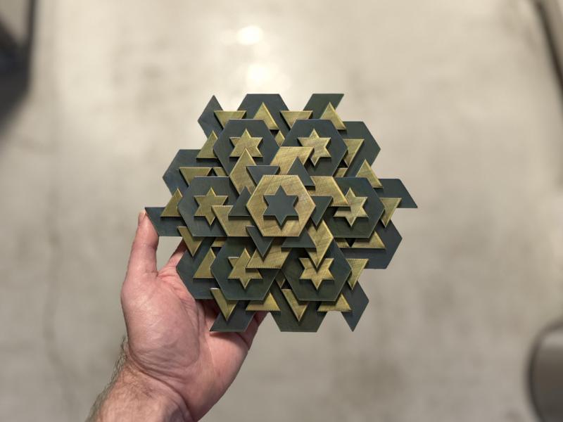 Six Pointed Stars (Geometric Wall Art)