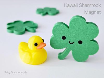 Kawaii Shamrock Magnet | Happy St. Patrick's Day!
