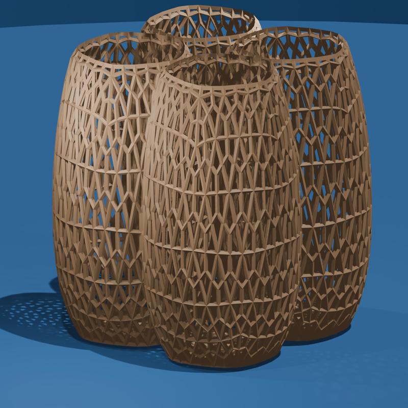 3D printable Quad Mesh Vase