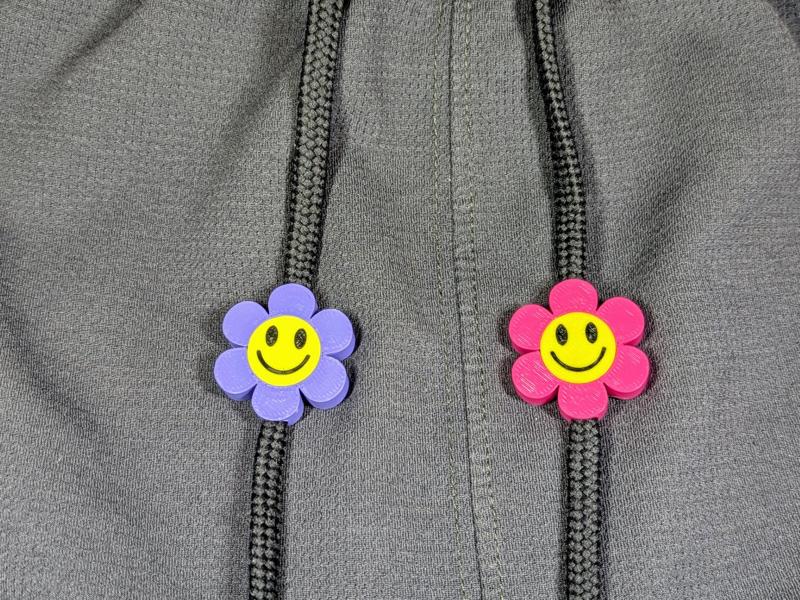 Happy Flower Drawstring Charm