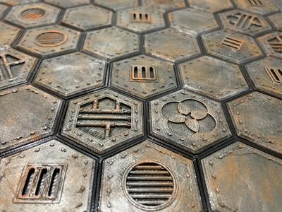 MagHex Floor Tiles Metal