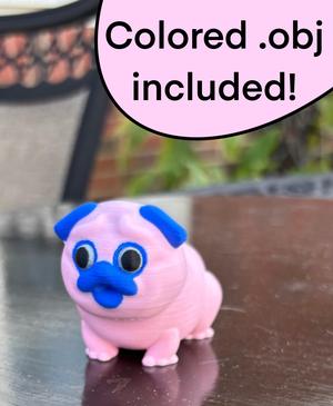 Pug Multi-color + Single Color Version!