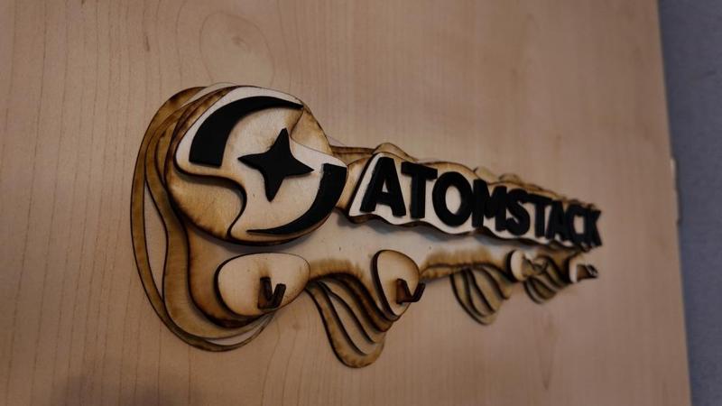 Atomstack Topology key holder Laser Cut