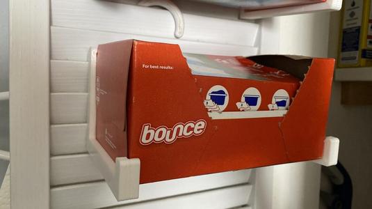 Bounce dryer sheets holder on door/window with shutters