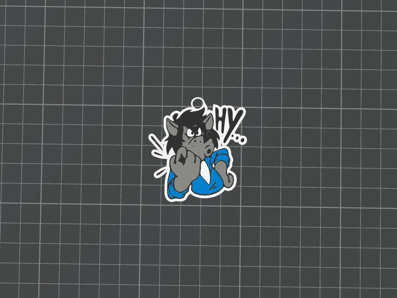 Now wait a minute keychain