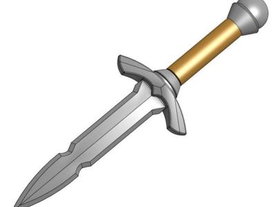 Oblivion Remastered Iron Dagger Prop
