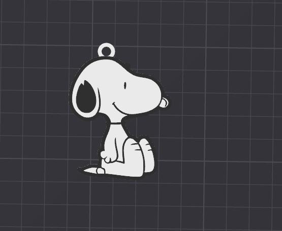 cute snoopy keychain / necklace charm (free for commercial use)