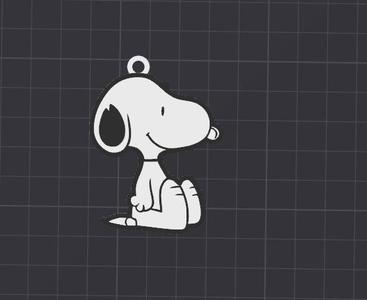 cute snoopy keychain / necklace charm (free for commercial use)