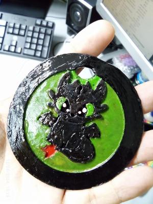 Toothless (Chimuelo) Medallion