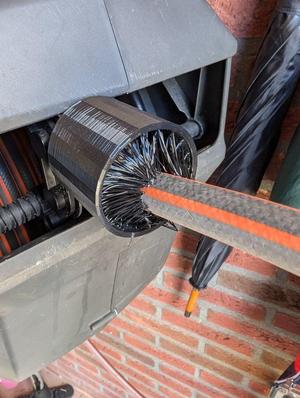 Garden hose cleaner