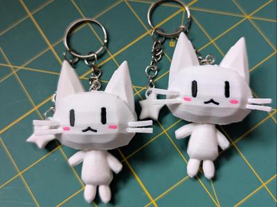 Roblox harajuku_mori_kei_silly_cat_keychain