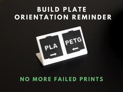 Build Plate Orientation Reminder (no AMS required)
