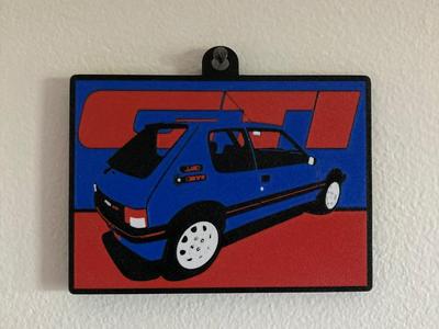 Peugeot 205 GTi Miami Blue 