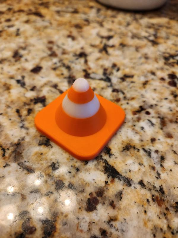 Traffic Safety Cone with Rounded Top