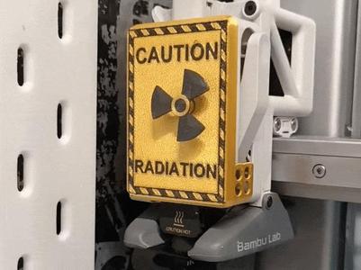 A1/A1 mini extruder cover. Radiation hazard