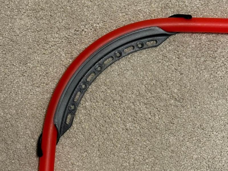 Right-angle PEX bend clamp w/ mounting, 3 sizes