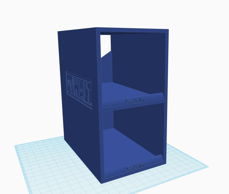 Stand, battery holder 2x5Ah Dewalt