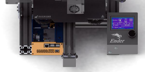 Ender 3 Pro: Front Left Double Decker Case for Raspberry Pi and SKR V1.3