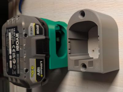 Ryobi Battery Holder for wall and shelf