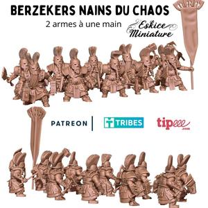 Berzekers, abyssal dwarves - 28mm