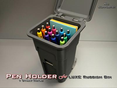 Pen Holder INSERT for LUXE Rubbish Bin