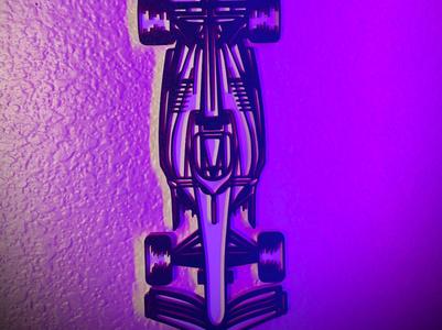 F1 Car Wall Art (Top Layers)