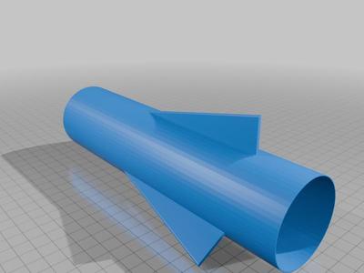 Estes style model rocket