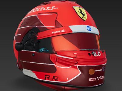 Charles Leclerc 3D Helmet Formula One Season 2024