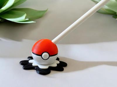 Melting Pokéball Apple Pencil & Pen Holder