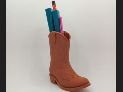 Western Boot Pencil Holder – Cowboy Boot