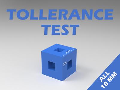 Tollerance Test / Dimensional Test: Inner Tollerance, Outer Tollerance, First Layer Tollerance, Top Layer Tollerance, ...