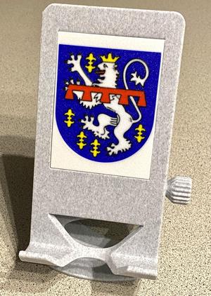 Multi-color Cover Plate for revised Phone Holder (here: Crest of Jünkerath)