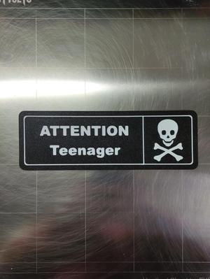ATTENTION Teenager