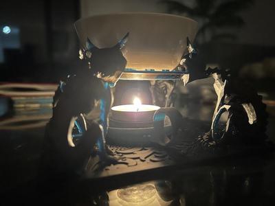 Prototype Metal Alice 4 Cat Oil Burner (No Fire or Flame!)