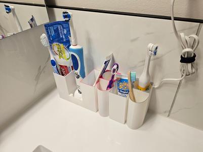 3 Person Bathroom Organizer - Kid Perfect & Oral B