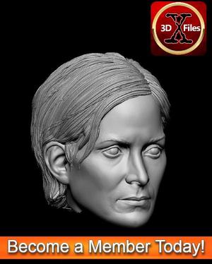 Trinity Head sculpt - Matrix - Hottoys - 1:12 and 1:6 Scale - Action Figure Head
