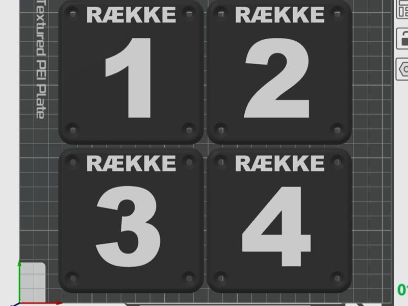 Row number tags 