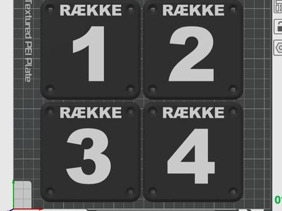 Row number tags 