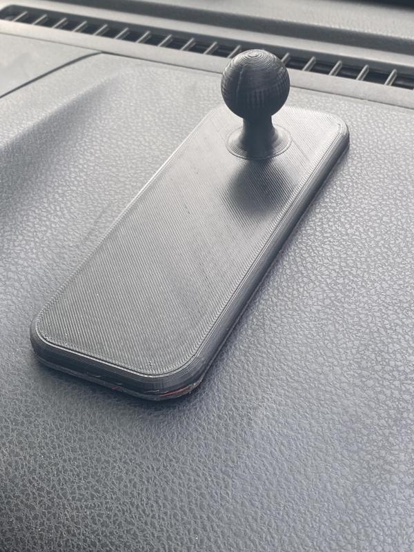 Base for RAM, rectagular, 60x150mm, B Ball