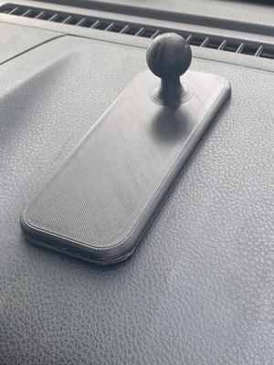 Base for RAM, rectagular, 60x150mm, B Ball