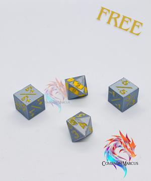 MTG Basic Dice Counters - Set of 4 / No supports / 3mf included