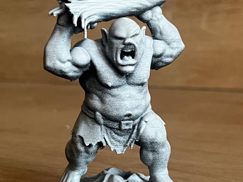 miniature tree trunk troll