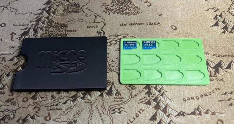 MicroSD 12-Slot Card Case and Wallet Sleeve