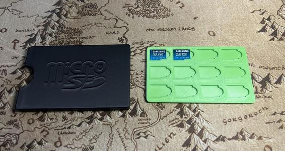 MicroSD 12-Slot Card Case and Wallet Sleeve